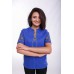 Embroidered Blouse "Herdan" blue